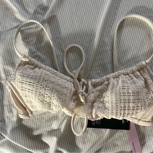 Matching Target Cream Bikini Set